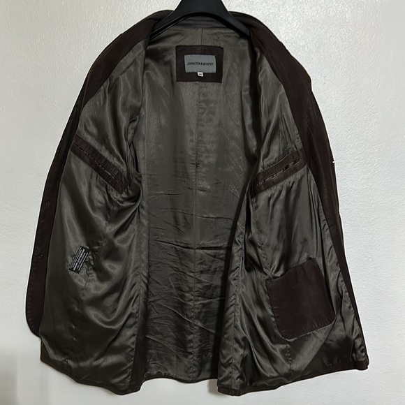 Johnson and Murphy Man’s Leather Jacket, Dark Brown Color, Size 46. - Picture 6 of 9